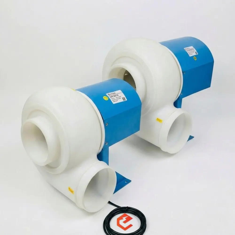 Custom polypropylene blowers for corrosive environments