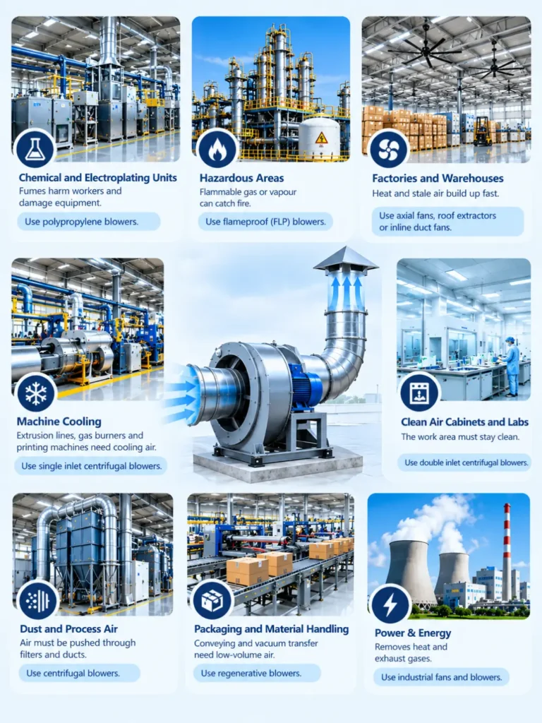 Ventilation system uses
